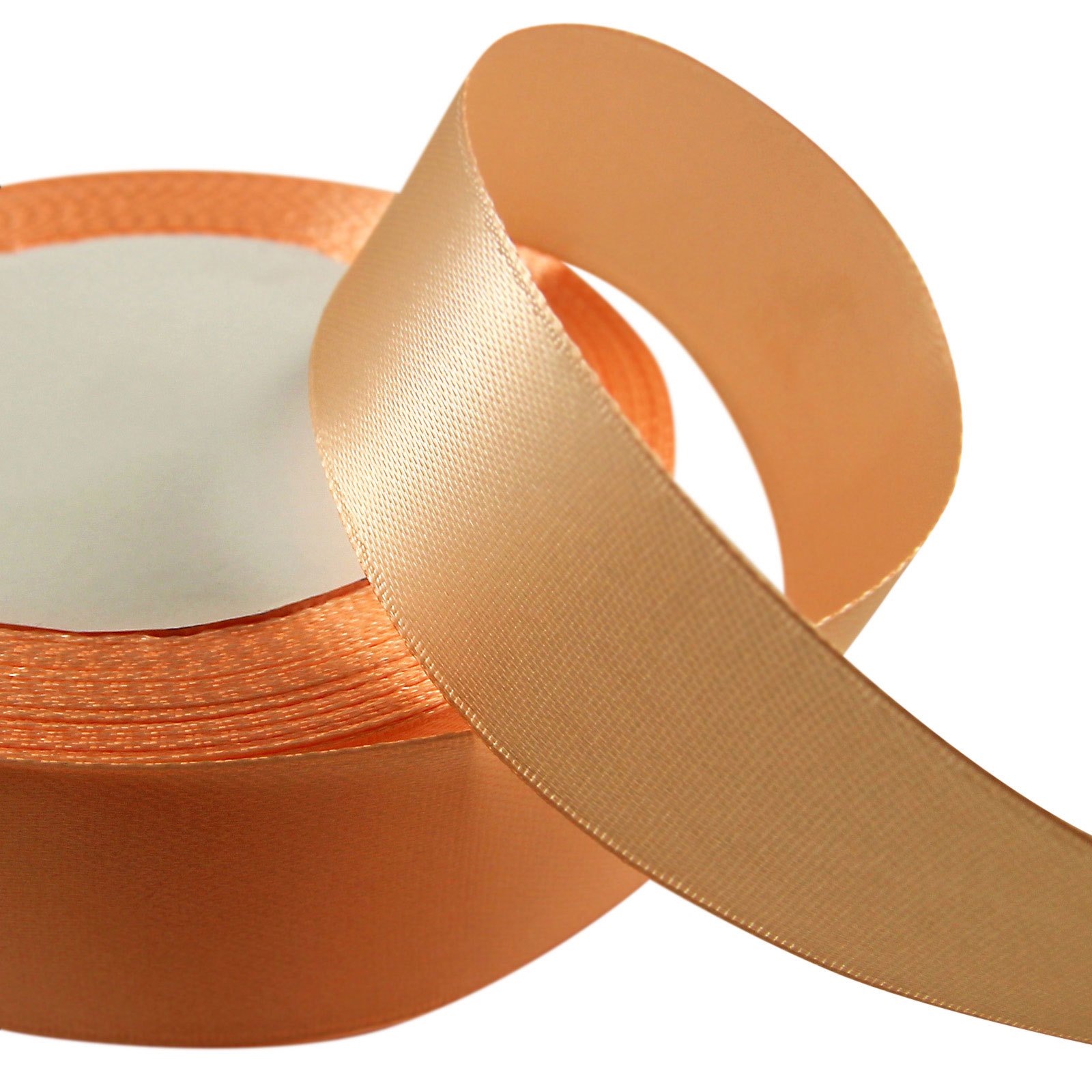 WedDecor Dark Rose Gold Ribbon For Gift Wrapping, 15mm X 25 Metres Double Sided Polyester Satin Ribbon Roll For Christmas, Wedding, Crafting, Sewing